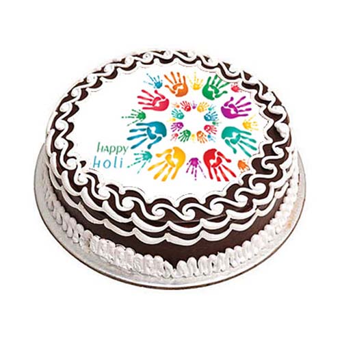Shop for Fresh Delectable Holi Theme Photo Cake online - Dharmapuri