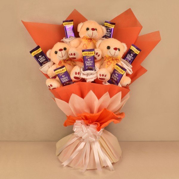 Bouquet Chocolate Teddy