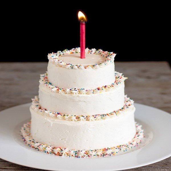 Vanilla Layer Cake with Vanilla Buttercream - Baker Jo