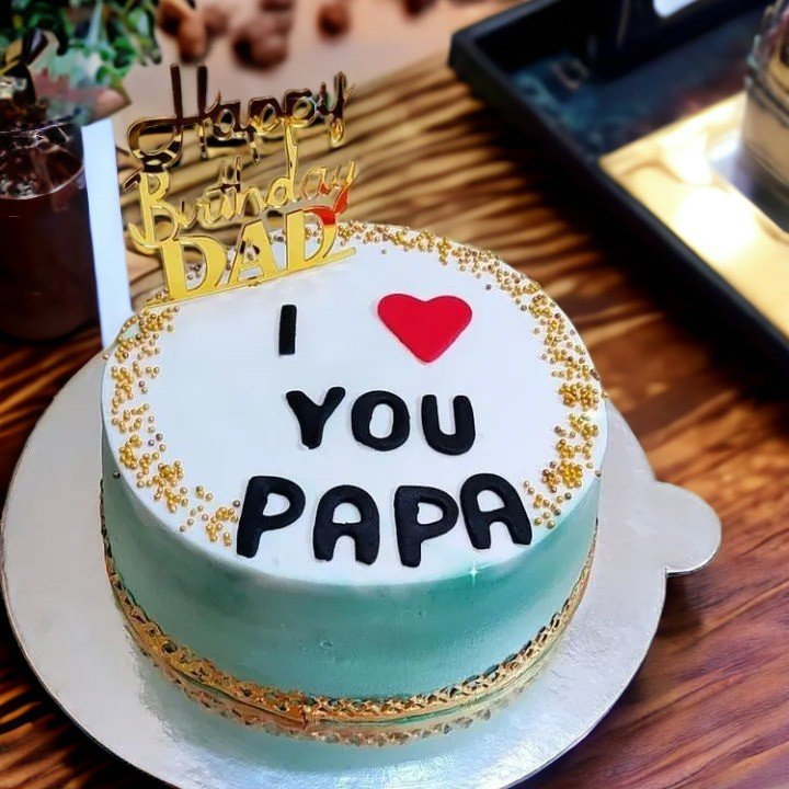 Send happy birthday papa choco vanilla cake with fruit topping online by  GiftJaipur in Rajasthan